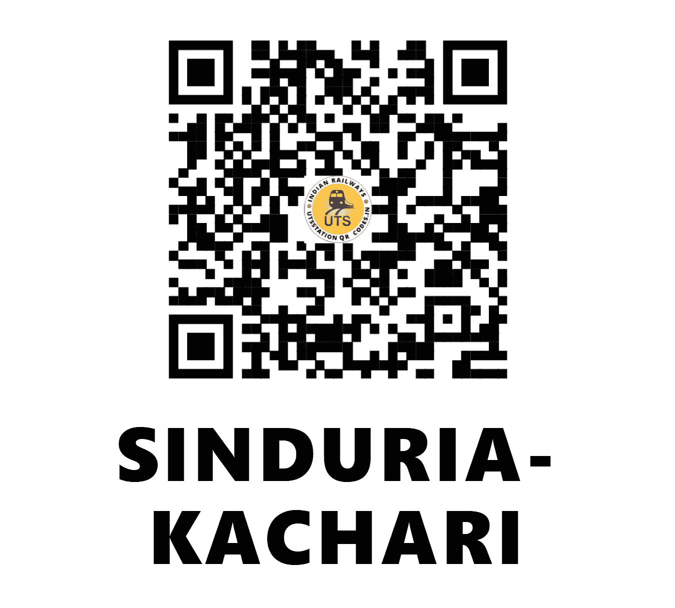 UTS QR Code for SINDURIA-KACHARI - SFZ (WC - MADHYA PRADESH)